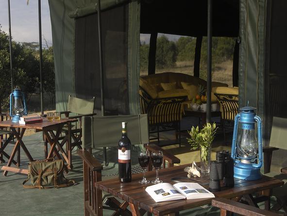 Porini Rhino Camp -Patio 